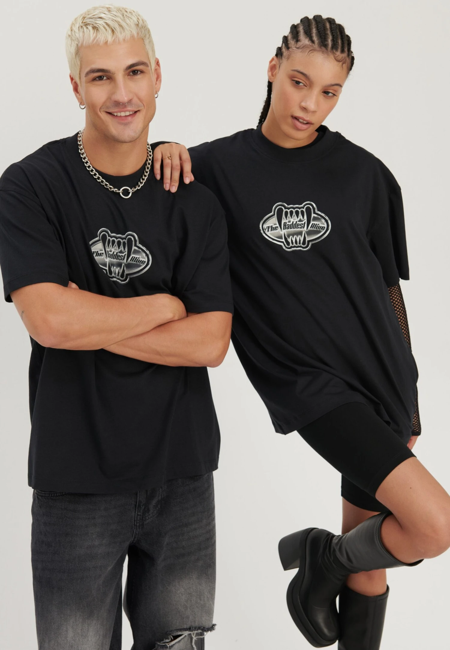 YOURTURN Unisex - T-Shirt Con Stampa - Black 3 YOURTURN Unisex - T-Shirt Con Stampa - Black