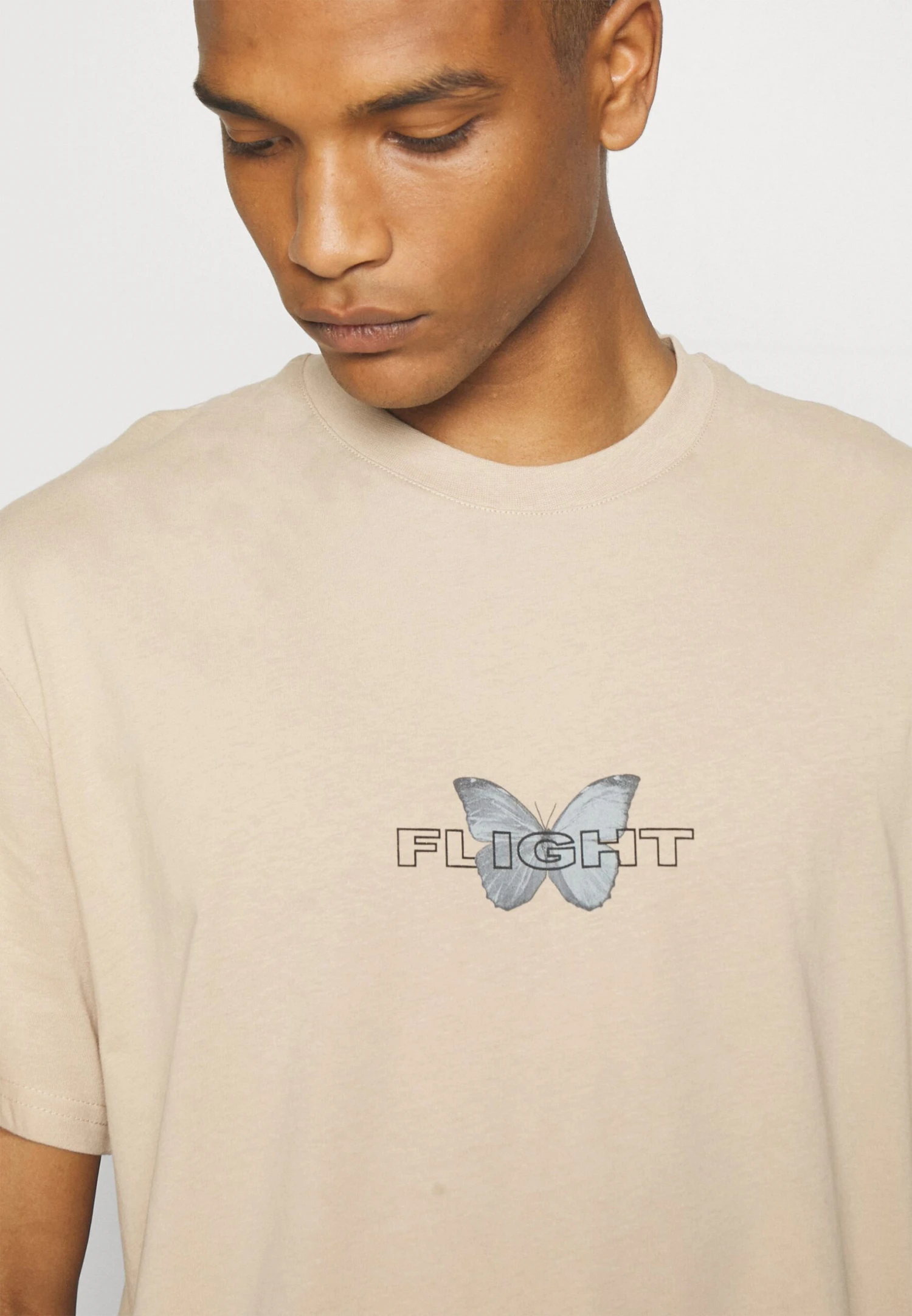 YOURTURN Unisex - T-Shirt Con Stampa - Tan 8 YOURTURN Unisex - T-Shirt Con Stampa - Tan - immagine 6