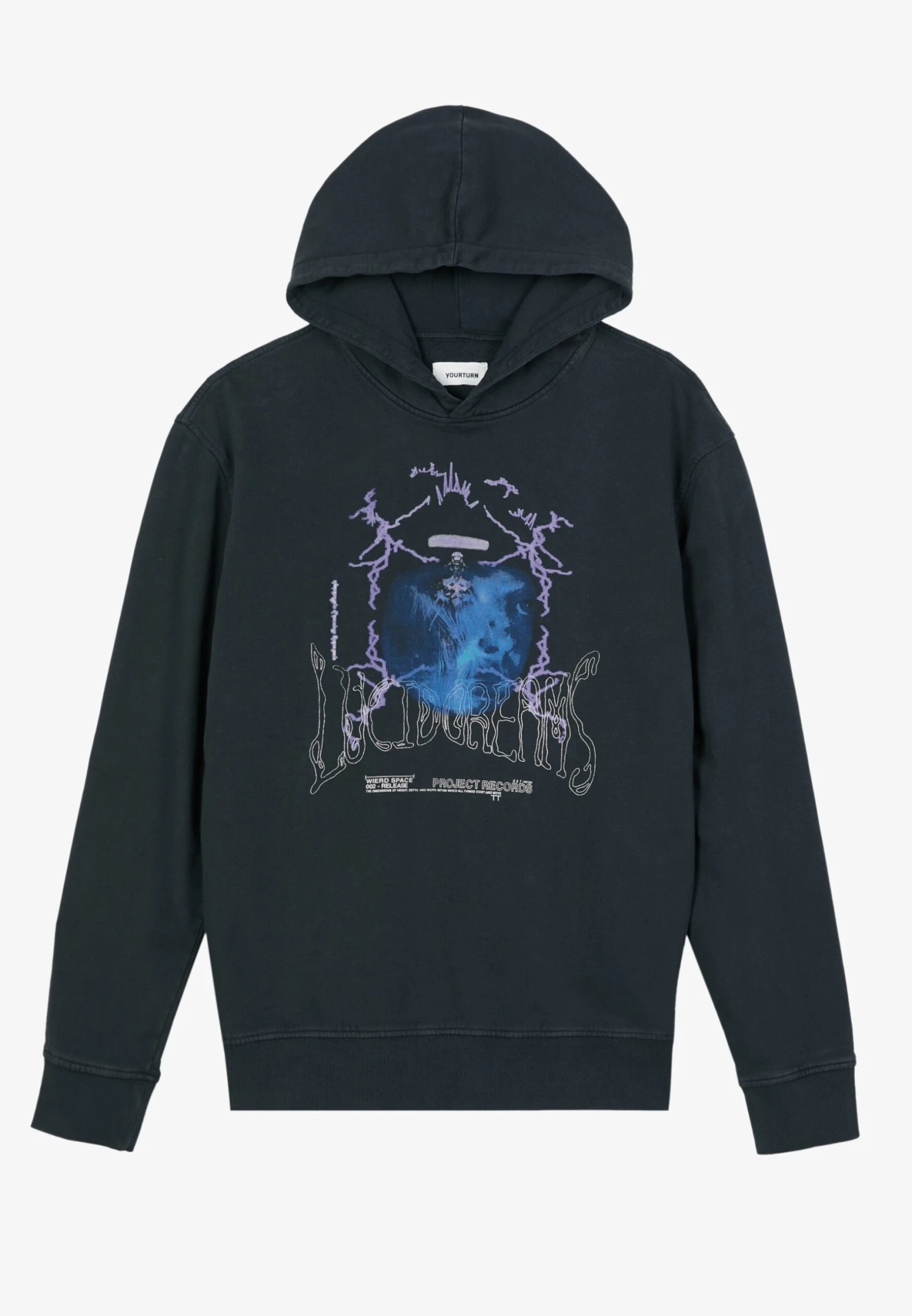 YOURTURN UnisexFelpa Con CappuccioBlack Donna Felpe YO121011S-Q11 6 YOURTURN UnisexFelpa Con CappuccioBlack Donna Felpe YO121011S-Q11 - immagine 4