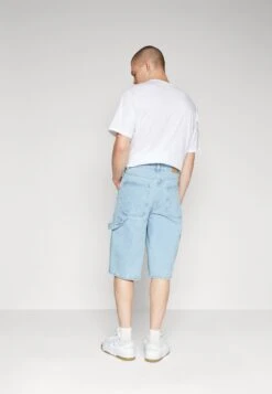 YOURTURN Carpenter - Shorts Di Jeans - Light Blue -Negozio Online Yourturn Italia ddd34cec04274f9cbe9c136461426a03
