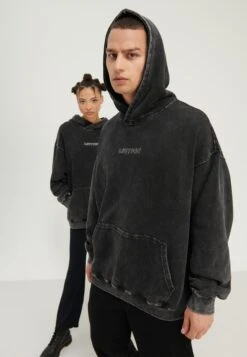 YOURTURN UnisexFelpa Con CappuccioBlack Donna Felpe YO1210135-Q11