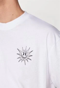 YOURTURN Sun Back Graphic Tee UnisexT-Shirt Con StampaWhite Donna T-shirt E Top YO12100TC-A12 -Negozio Online Yourturn Italia e100a11be94e4733a17df7870e1a5863