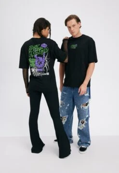 YOURTURN UnisexT-Shirt Con StampaBlack Donna T-shirt E Top YO121015M-Q11