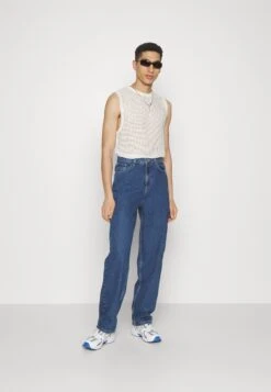 YOURTURN Wide Leg Unisex- Jeans Baggy - Dark Blue Denim -Negozio Online Yourturn Italia e7f690a703734827833eb1cbf199bf32