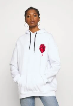 YOURTURN Felpa Con CappuccioWhite Donna Felpe YO121000E-A11 -Negozio Online Yourturn Italia ed30ee02b25f4dc1b72dc5c4832d9443