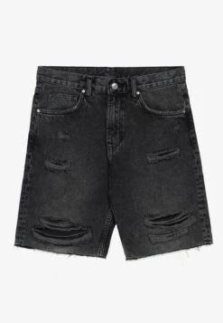 YOURTURN Unisex - Shorts Di Jeans - Black -Negozio Online Yourturn Italia f9f50183253b42bfb54d010535653e0b