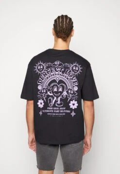 Negozio Online Yourturn Italia 27 YOURTURN UnisexT-Shirt Con StampaBlack Donna T-shirt E Top YO12100P8-Q11